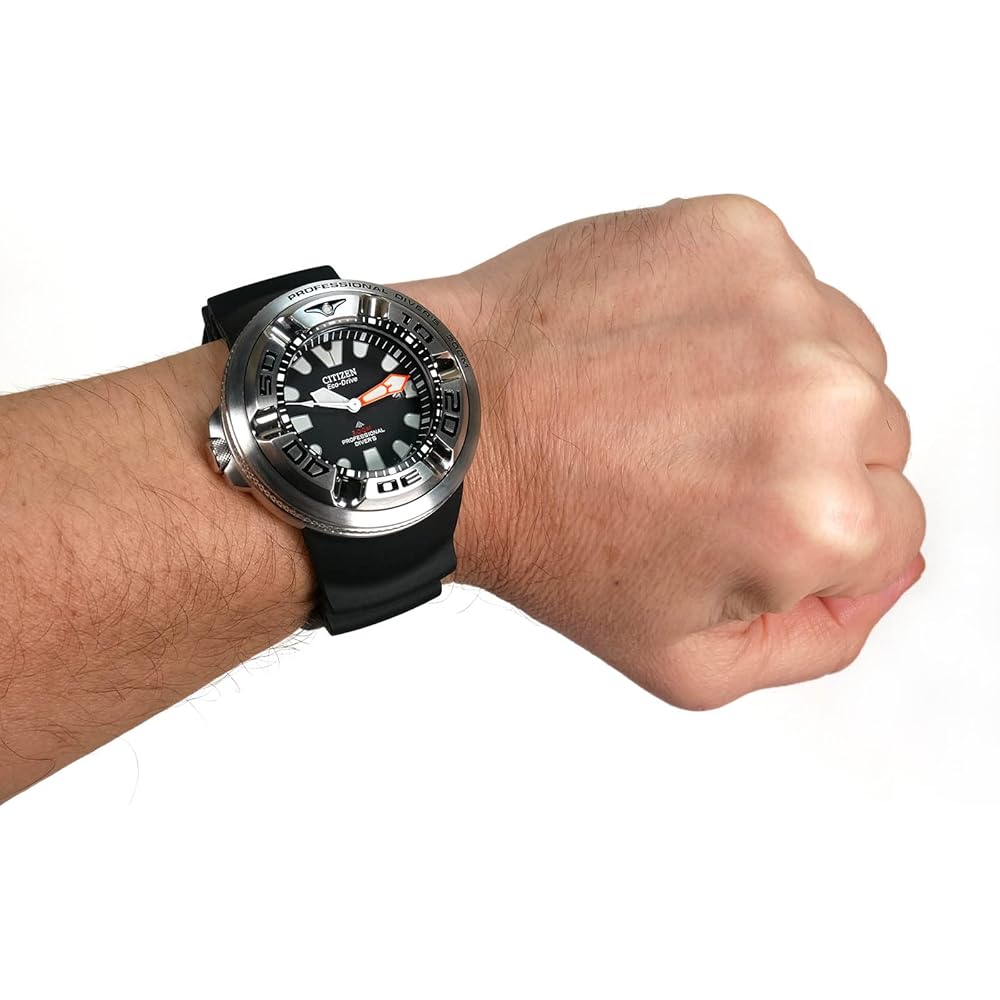 Citizen Eco-Drive BJ8050-08E Men's Professional Diver Watch 300m Water Resistant Black Rubber Strap