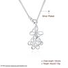 New 925 Sliver Three Butterfly Skeleton Snake Chain Necklace Fashion Jewelry For Women Trendy Wedding Engagement Birthday Gift