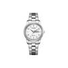 Ceas cu cuarț Eco Drive rezistent la apă, alimentat de lumină, curea din oțel inoxidabil, 30 mm EW3261-57A
