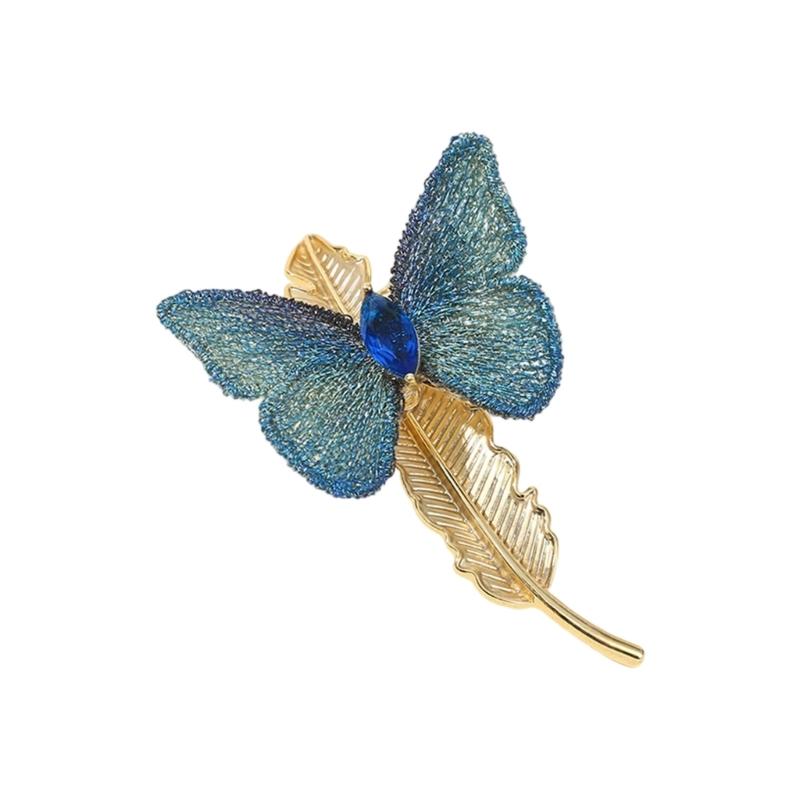 Яркая Ручная Работа Заколка-Бабочка Мягкие Текстильные Украшения Для Женщин