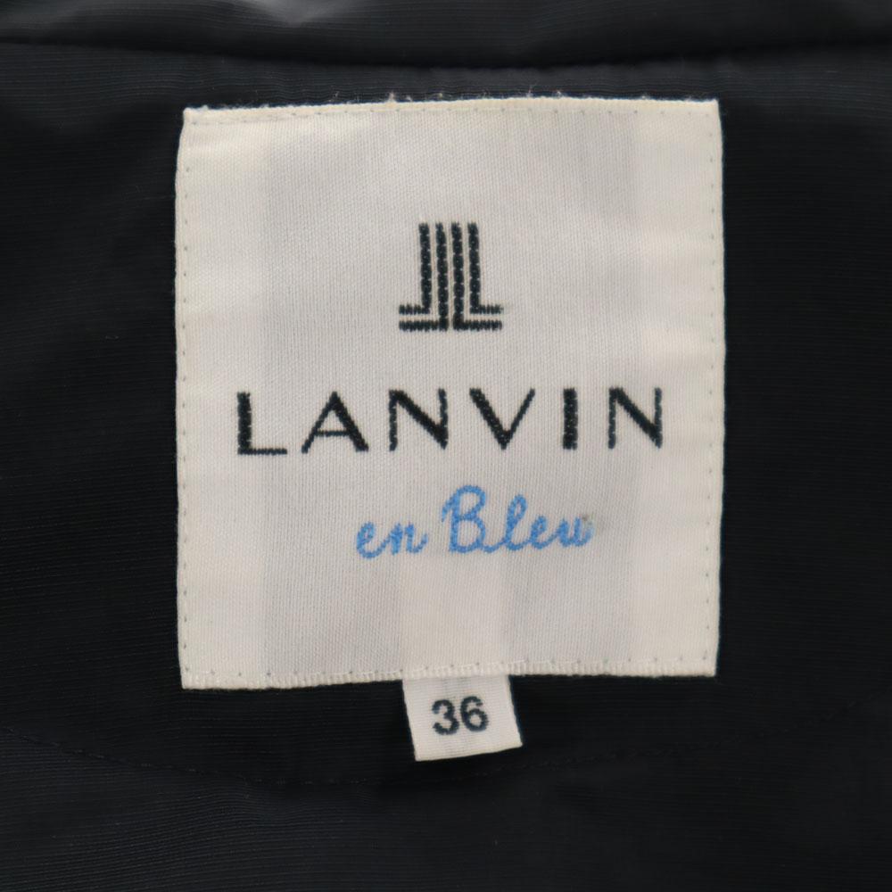 LANVIN en Bleu Chester coat 36 Navy With liner Women Used