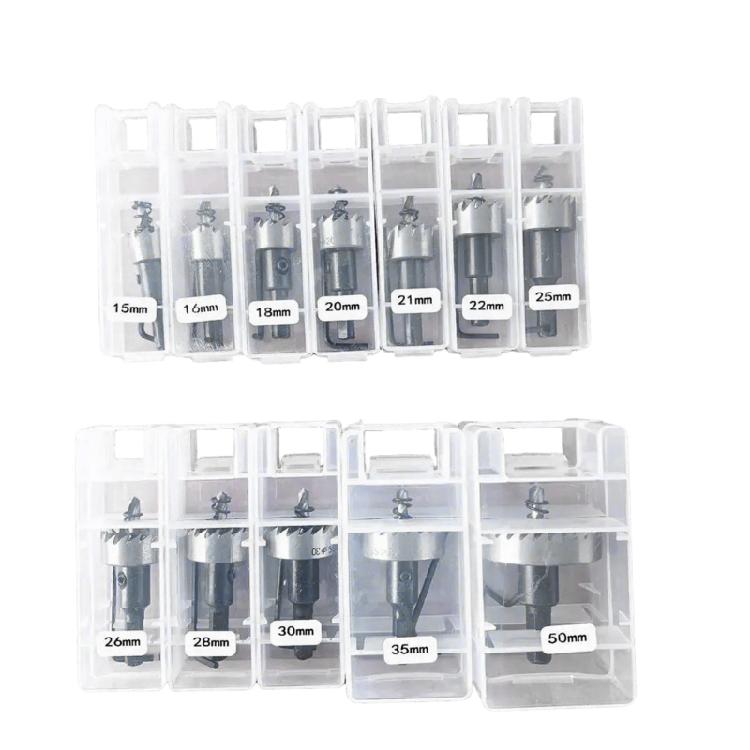 12Piece Hole Cutter Set with Advanced Carbide Blades for Enhances Durability Performances Aluminum Iron Wood Application