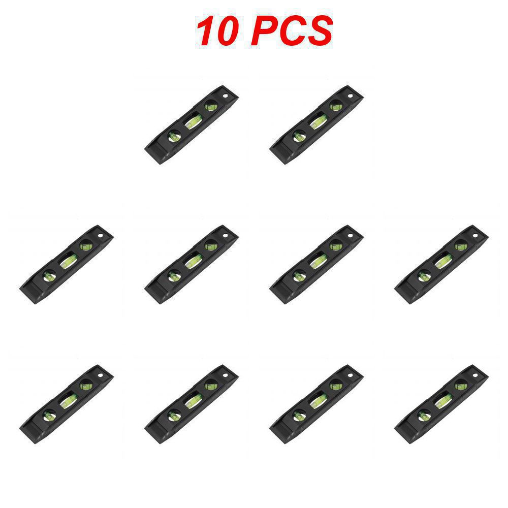1~10PCS Portable ABS Shell Level Ruler High Precision Strong Magnetic 3 Bubble Level Meter Household Hardware Tools Laser Level