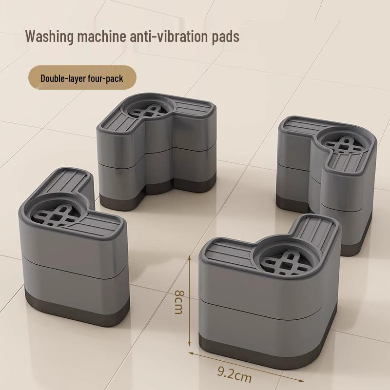 Anti-Vibration Silent Washing Machine & Refrigerator Riser Stand with Anti-Slip Pads