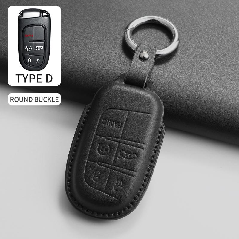 Car Key Case Cover Shell for Jeep Chrysler 300 200 Cherokee Wrangler Compass Renegade Fiat 500X Car Remote Key Shell Accessories