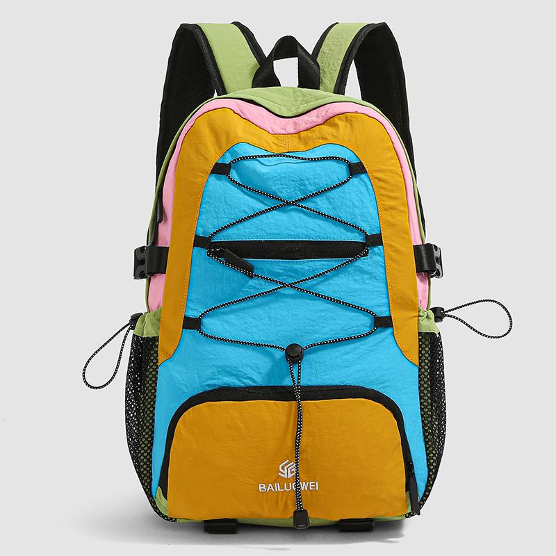 

Outdoor Lightweight Sports Backpack Student Color Contrast School Bag