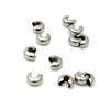Stainless Steel Half-Moon Necklace End Cap and Positioning Bead for DIY Jewelry