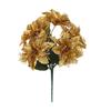Cross-border Christmas 5-Fork Velvet Artificial Flower Bouquet - Green Plant Bonsai Christmas Decoration