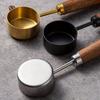 Wooden Handle Coffee Scoop 15ml Stainless Steel Measuring Spoon for Coffee Tea Baking Powder and Kitchen Use