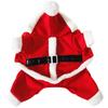 Pet Christmas Suits with Hats, Holiday Dog Clothes, Four-legged Santa Claus Dog Costumes