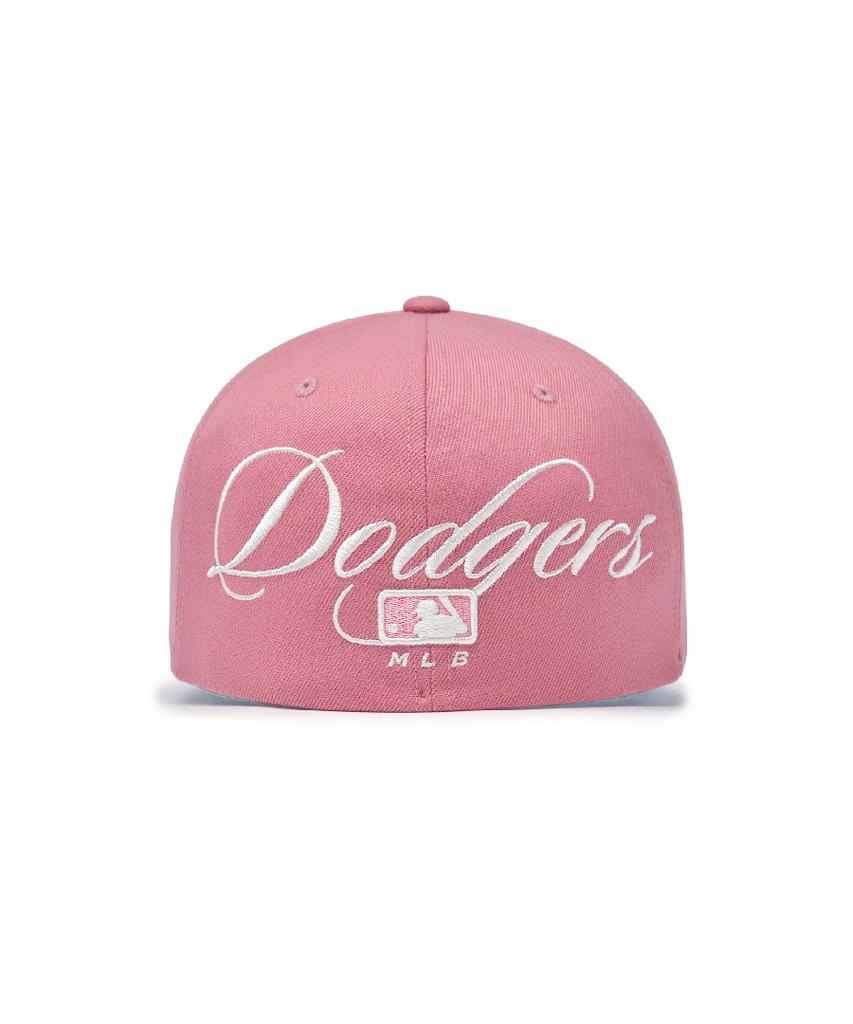 Emelbi Signature Cursive Structure Ball Cap La (Pink)