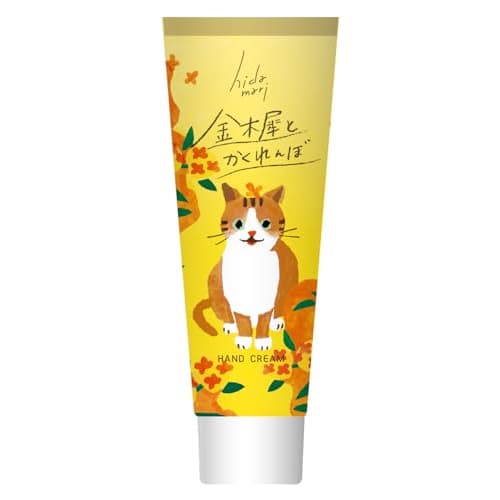 hidamari hand cream osmanthus and hide and seek cat