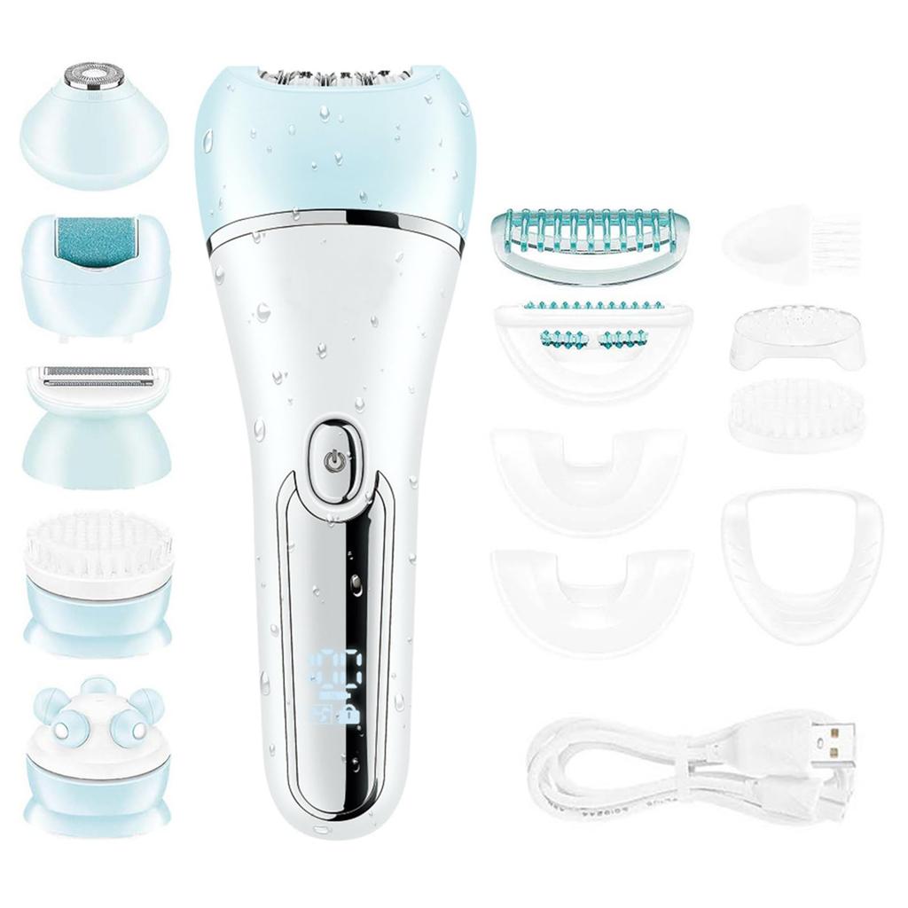 Multifunctional Shaver In 6 USB Rechargeable Hair Removal IPX7 Waterproof Hair Removal LED Compact Electric Washable Body Shaver 1, Device, Device,