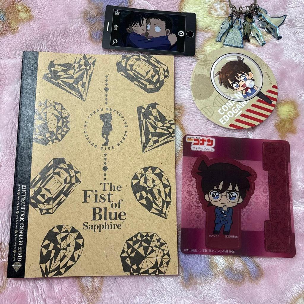 Used Detective Conan Goods Bulk Sale Stuffed Toys Rubber Straps Blanket Etc.