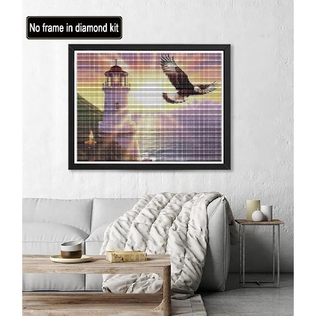 

Раскраска по номерам для взрослых Животное, Сделай сам Масляная живопись Морской маяк Орел Наборы акриловых красок по номерам для детей Взрослые Начинающие для дома Стены