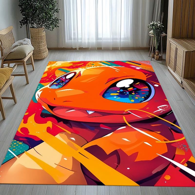 

Charizard Charmander Pokemon Living Room Non-Slip Area Rug Soft Carpet for Bedroom Kids Playroom Sofa,Home Decor Doormat Gift 40x60cm