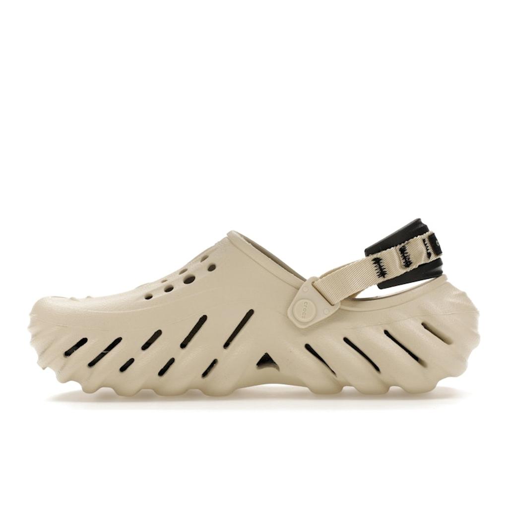 Crocs Echo Clog Bone Black Unisex Sneakers Cream 207937-2YJ