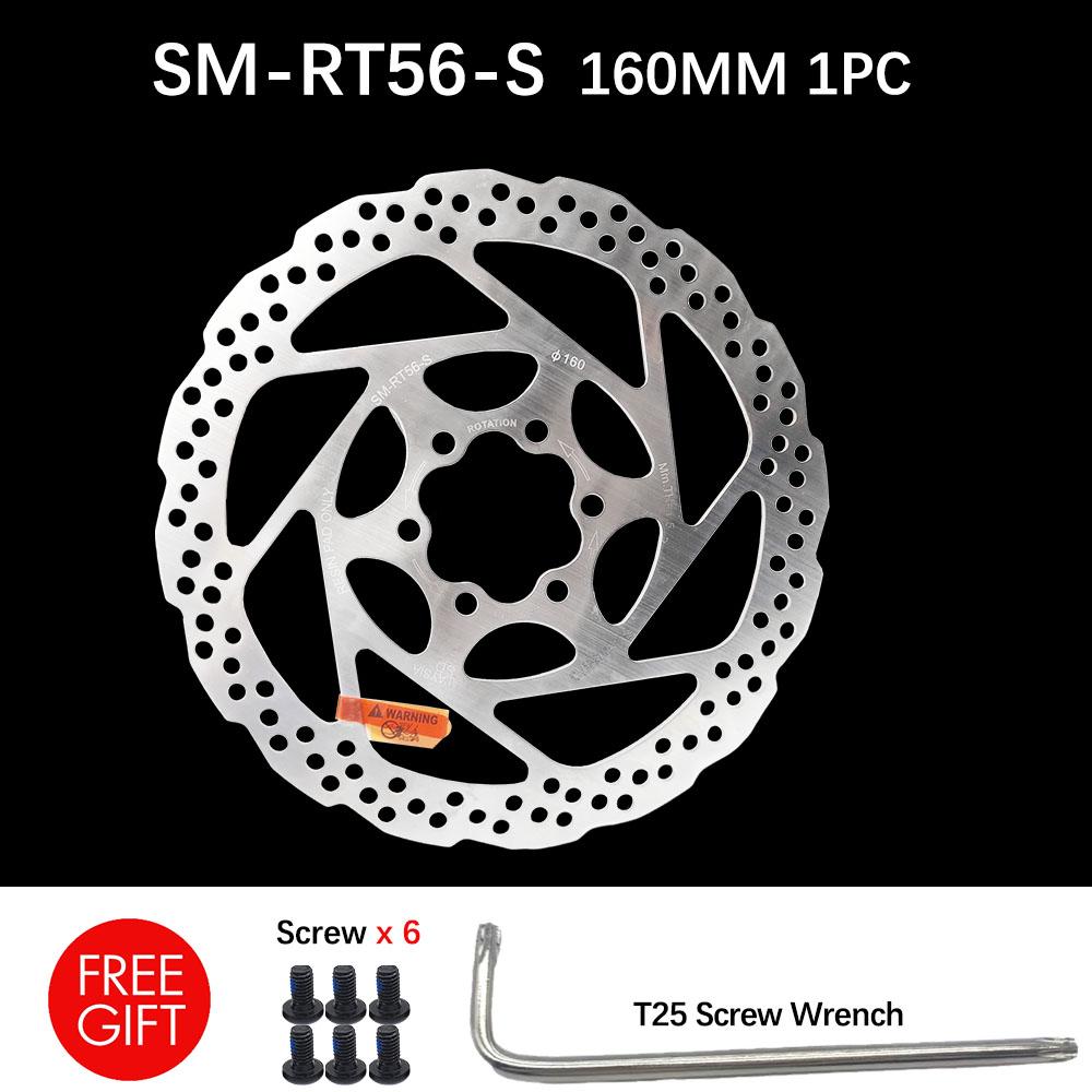 DEORE SM RT56 160MM 180MM 6-bolt brake rotor, suitable for mountain bike disc brake rotor bicycle parts