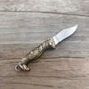 Brass Handle Steel Blade Outdoor EDC Portable Multi Cutter Knife Kitchen Gift Small Mini Pocket Folding Key Ring Knife Utility