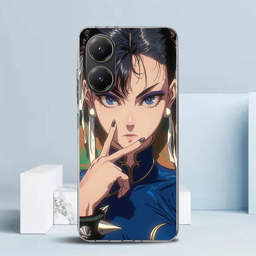 ChunLi S-Street F-FighterS Soft Cover for Xiaomi Poco F7 Ultra X7 X6 X5 Pro M7 Phone Case Redmi 15 15C 13 13C 12 12C 10 10C Prin