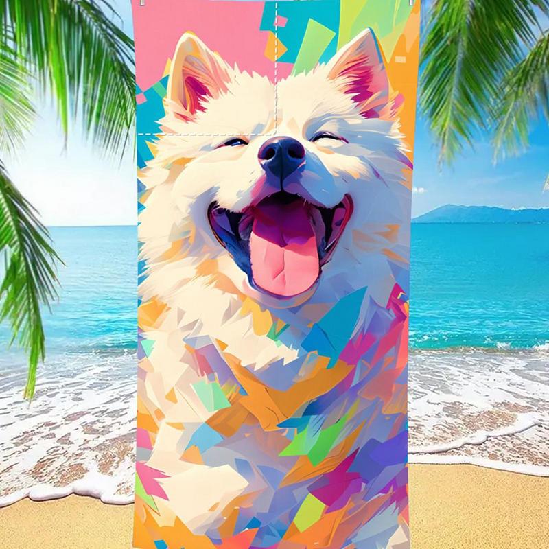 Adult Beach Towels Microfiber Foldable Travel Rag Sandproof Portable Printed Beach Towel For Travel Camping Gym Hotel Pool