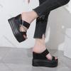 Fashion Comemore Increase Height Thick Bottom Sandals Fashion Wedges 10cm Super High Heel Women Shoes Casual Fish Mouth Sandal Slippers