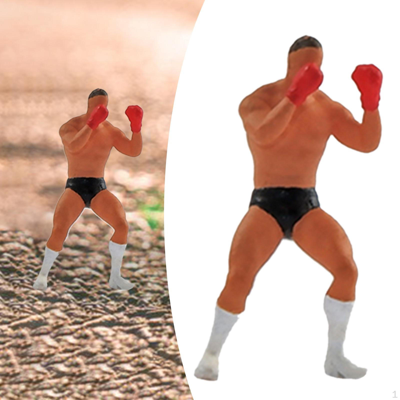

1/64 Figure Diorama Street Character People Figurines for Micro Landscapes Decoration червоний