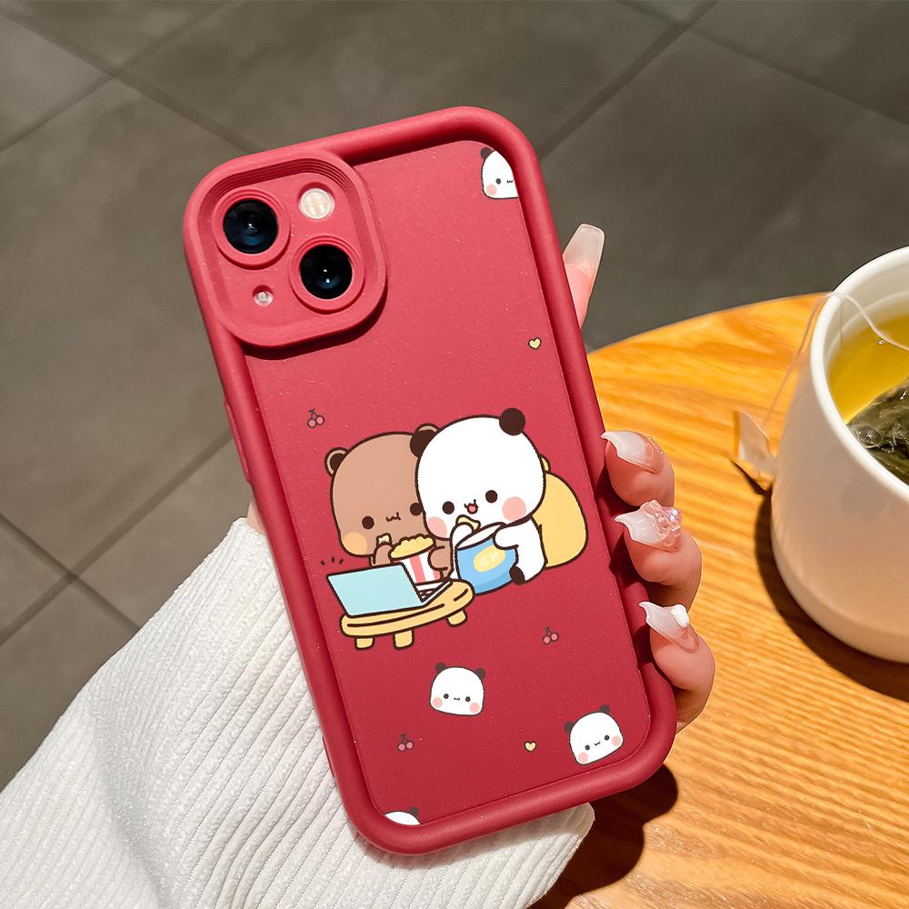 Soft Silicone Phone Casing Full Cover Camera Shockproof Protection Case for Samsung Xiaomi Redmi Poco