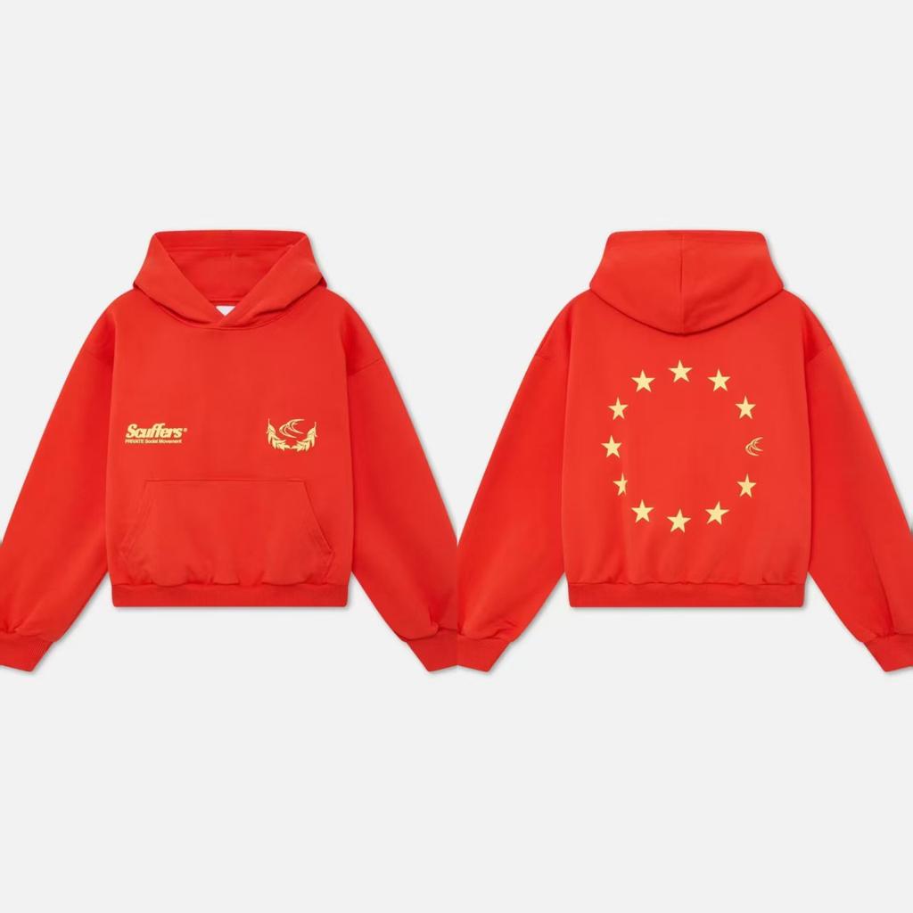 VibeStreet American Retro Casual Loose Trendy Brand Letter Hoodies Jackets Harajuku Aesthetics Punk Simple Versatile Classics Hoodies