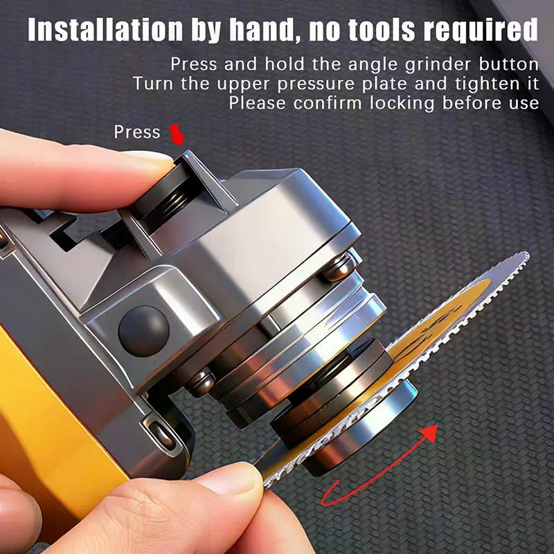 Anti-Lock Angle Grinder Metal Pressure Plate Replacement Inner Outer Flange Nut Set Tools For Angle Grinder