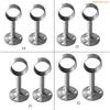 K1AE 2Pcs Home Hanging Rod Support Socket Closet Pole Sockets Flange Rod Holder