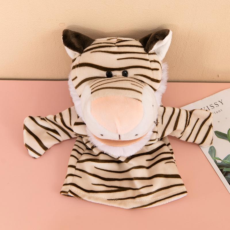 Hand puppet toy animal gloves mouth action plush doll