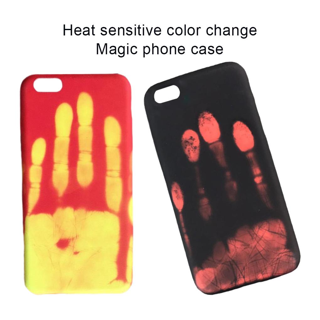Heat Sensitive Color Change Magic Back Case Cover For 6s 7 S8 S8+