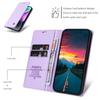 For Vivo V50 5G Phone Cases YIKATU Magnetic Closure PU Leather Mobile Cover  -  Light Purple