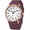 PINDOWS Unisex Analog Quartz Watch for 30m Water Resistant Military Time Luminous Dial for Visibility Ladies' Watch, Ladies' Students, Display,