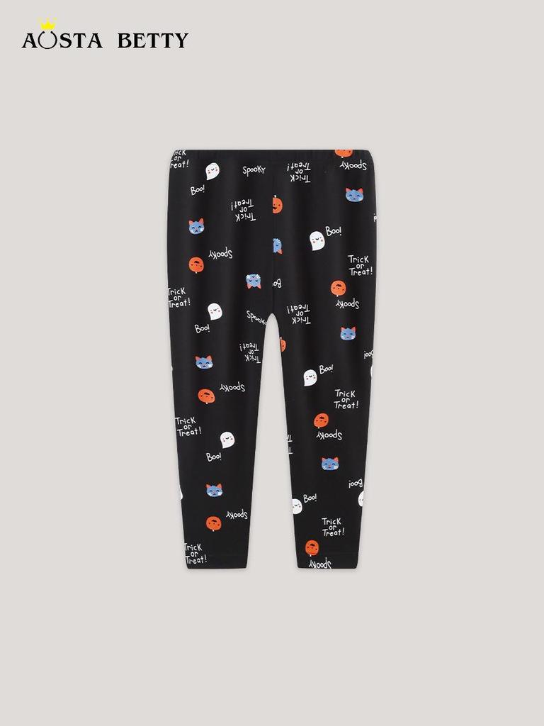 25 New Autumn Girls' Leggings: European & American Style Cute Print Long Pants for Kids