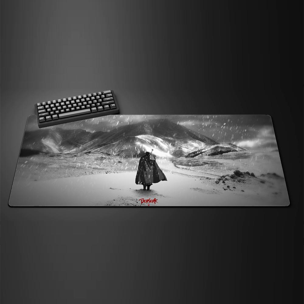 Tappetino per Mouse Accessori per Computer da Gioco Varmilo Tastiera MousePad CS GO LOL Tappetino Mouse Berserk Guts Anime Tappeto Gamer Tappetino per Scrivania