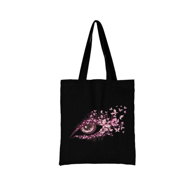 Shopping bag Butterfly Pattern Series Canvas Shopper Bag Customizable Tote Women's Beach Printed Anime Bags Shoulder Bags