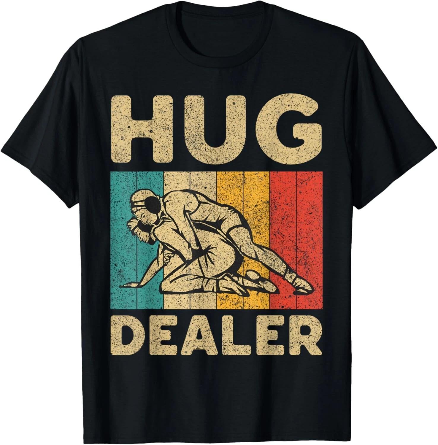 

Hug Dealer Vintage Wrestling Wrestler Gift Unisex T-Shirt S