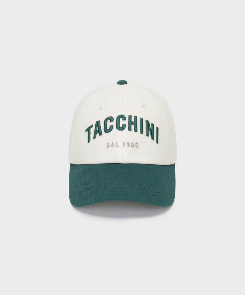 SERGIO TACCHINI U Lettering Cotton-Like Ball Cap (D.Green)