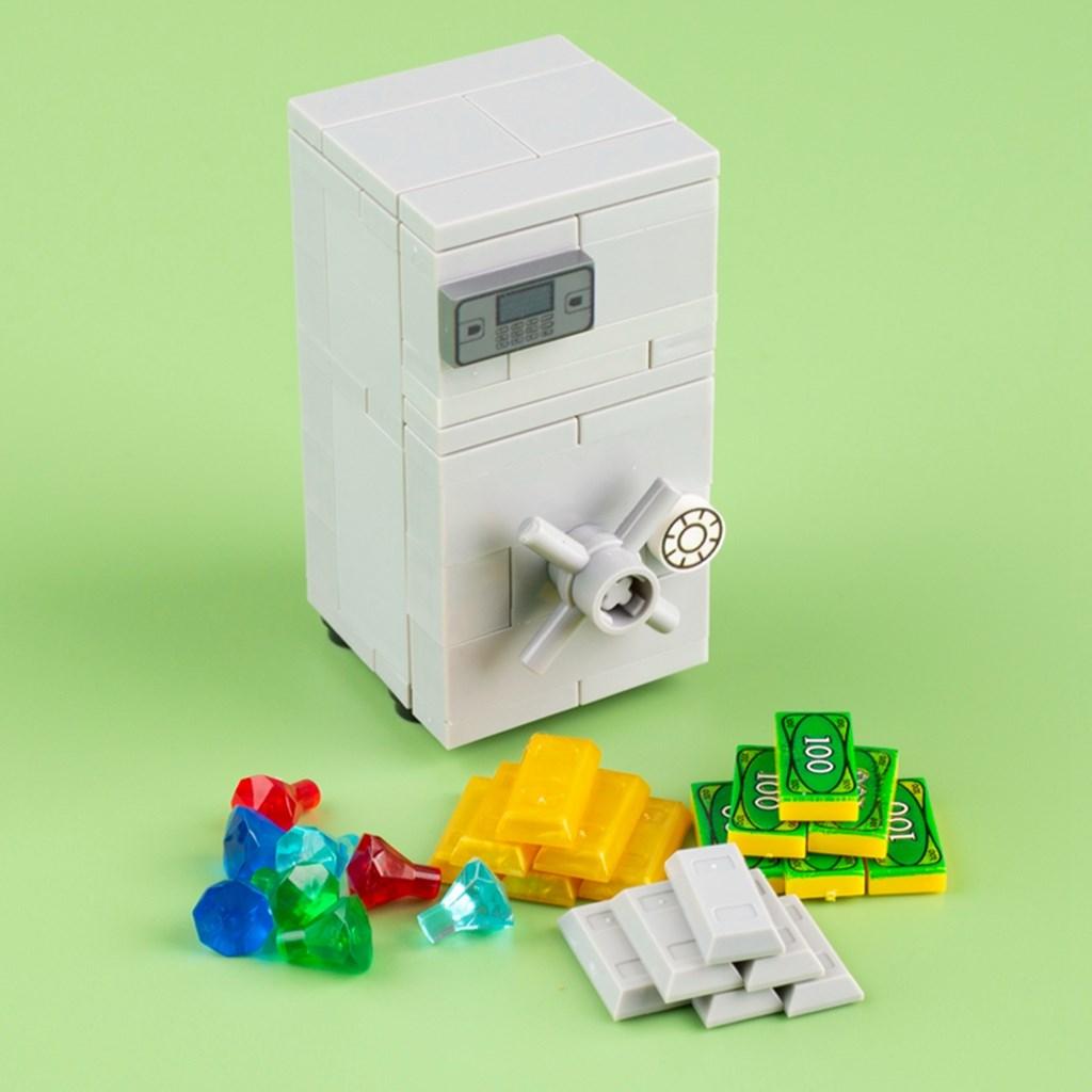 

Городской сейф Монета Бриллиант Золото Серебро Деньги Набор Аксессуары Строительные блоки Детские игрушки для детей Подарки для детей