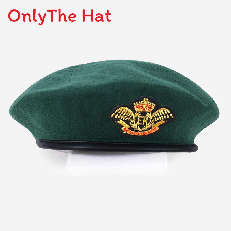 Marvel Logo Wool Beret Hat With Retro British Style And Uv Sunshade For Adults