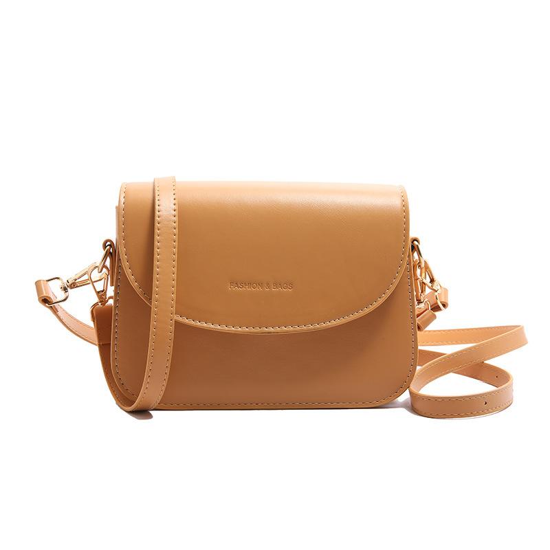 

Solid color fashion Korean version of one-shoulder crossbody bag women s 2025 winter new simple ins is popular this year жовтий