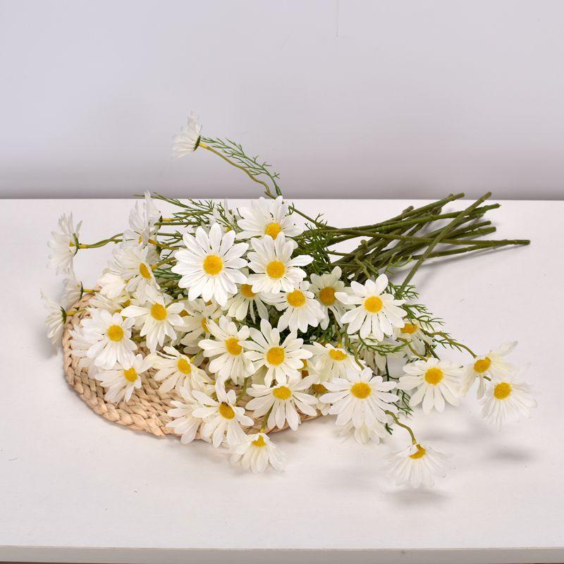 

1 шт. Белая ромашка хризантема имитация натуральной маленькой ромашки космос свадебный домашний декор фотография реквизит имитация цветка