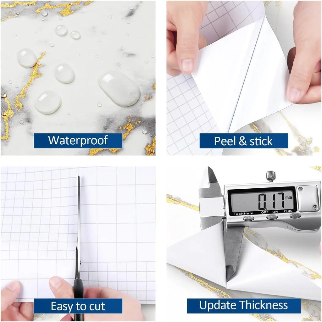 Black PVC Striped Self-adhesive Wallpaper Moisture-proof Living Room TV Home Decoration Background Wall Self-adhesive Sticker