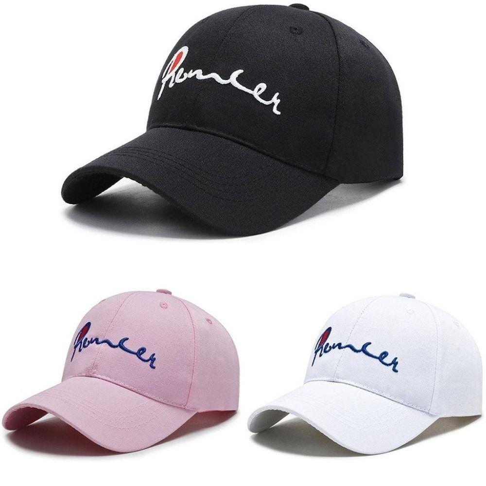 

Embroidery Baseball Hat Hip Hop Peaked Caps Summer Sun Visors Hat for Men Women розовый
