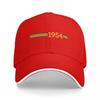 Retro Year Design Black Baseball Cap with Colorful Stripes Embroidery Classic Style Adjustable Hat for Unisex and Women