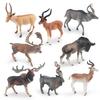 Realistic Plastic Forest Animal Model Set Featuring Impala Antelope And Majestic Deer Figurines For Collectors And Decor