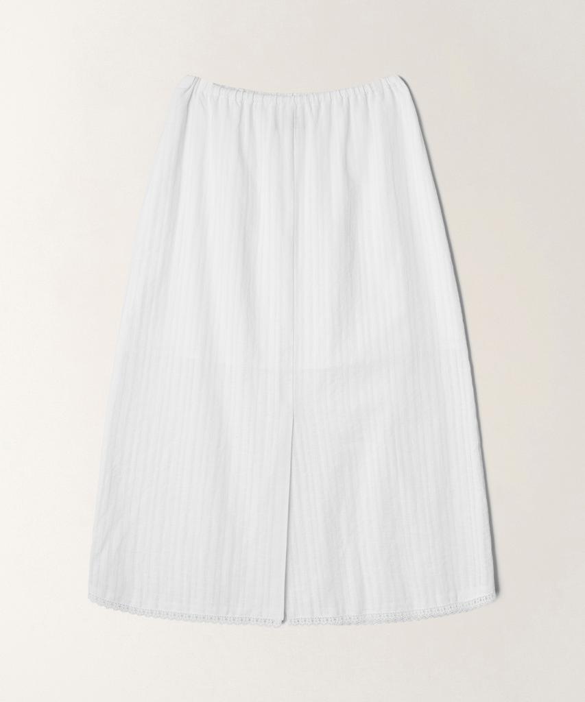 Tudment Gauze Midi Skirt_White