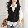 Trendy Women's Spring Knit Sweater Vest Cardigan